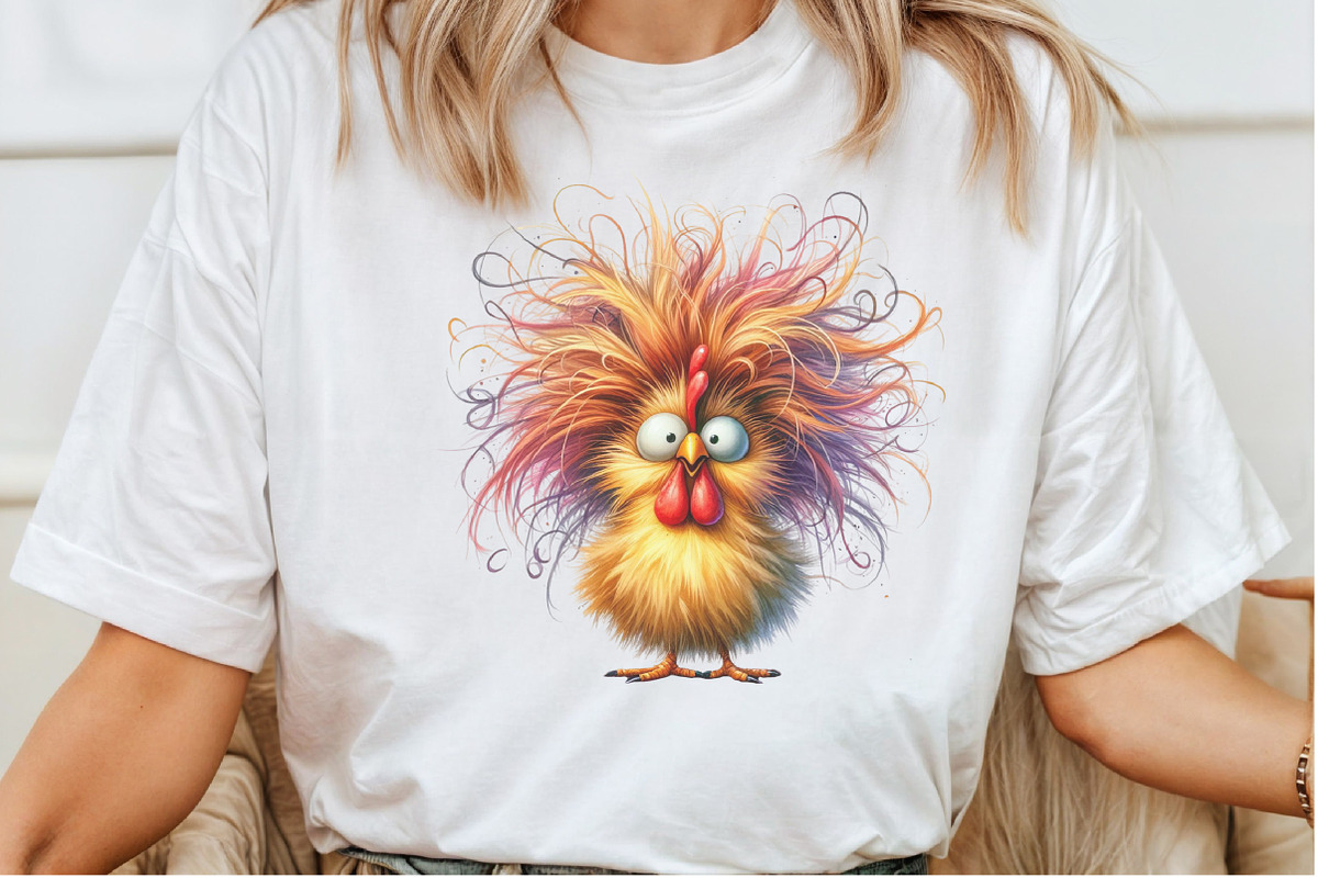Watercolor Funny Chicken Clipart, a Seasonal Illustration by Rose Art (Photo 3 of 6)