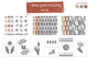 Boho Linocut Style, a Decorative Illustration by dasha mo (Thumbnail 4 of 6)