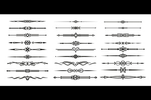 Vintage decorative dividers