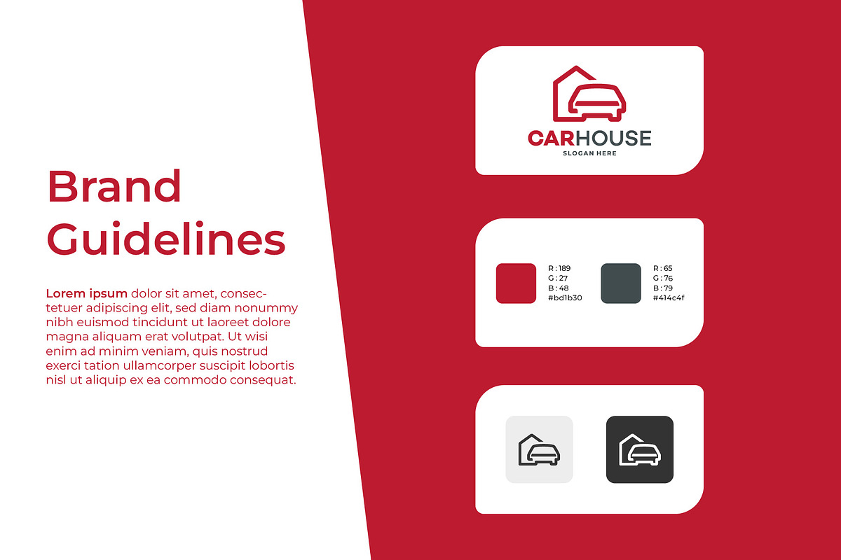 Set of Simple Car House Garage logo, a Branding & Logo Template by Lucky Creative (Photo 3 of 5)
