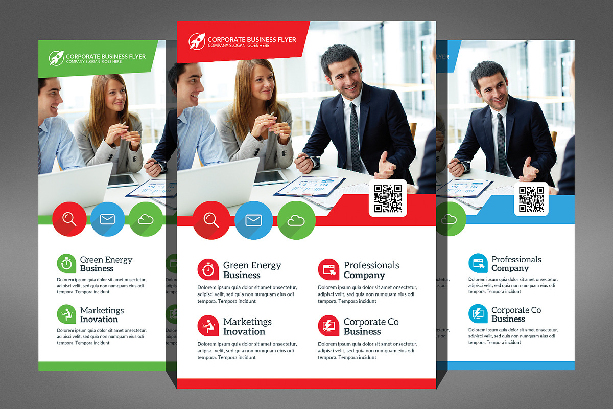 66 Corporates Flyers Bundle, a Flyer Template by Graphic Templates (Photo 66 of 67)