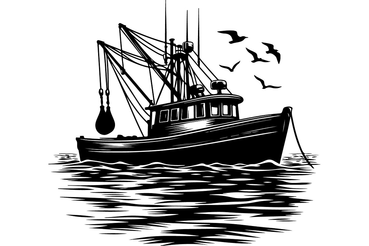 Vintage Fishing Boat Bundle, an Object Graphic by Designer_Momina (Photo 8 of 13)