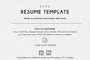 Boho | Resume Template, a Resume Template by Gabellare (Thumbnail 4 of 4)