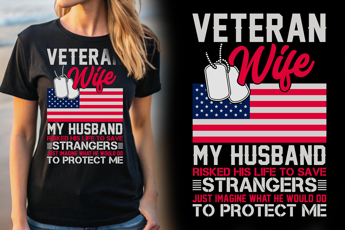 Veteran T-shirt Design, a Graphic by Crafts Bundle (Photo 1 of 2)