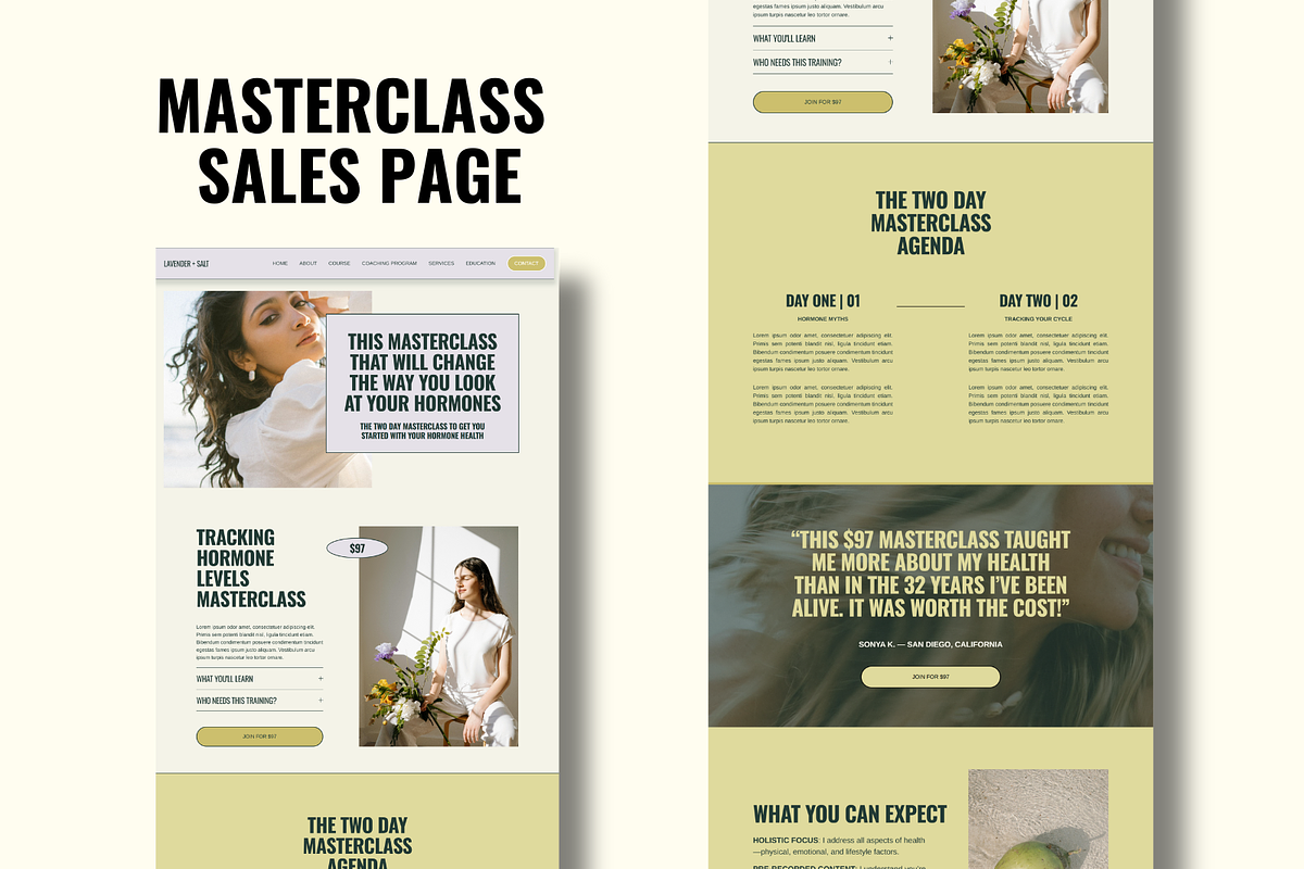 Squarespace Health Coach Website, a Squarespace Template by Solana Creative Co. (Photo 1 of 11)
