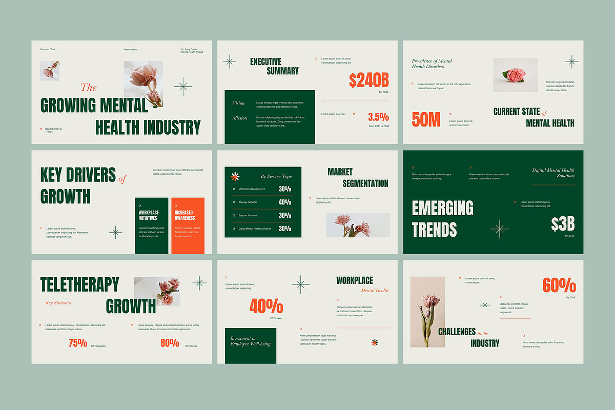 Mental Health Google Slides preview 3