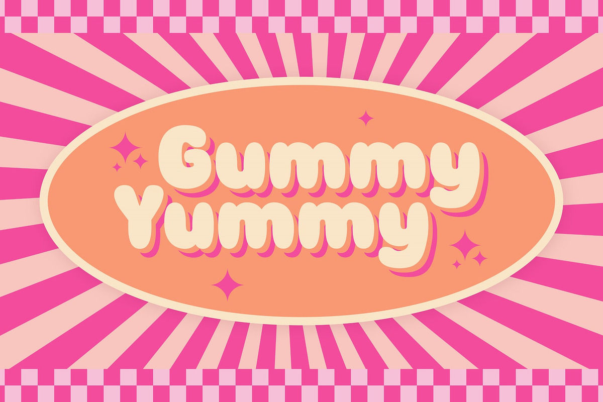Gummy Yummy - Playful Display Font, a Font by Studio Moara (Photo 1 of 8)