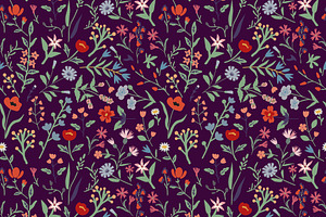 Seamless floral pattern, a Pattern Graphic by elyomys