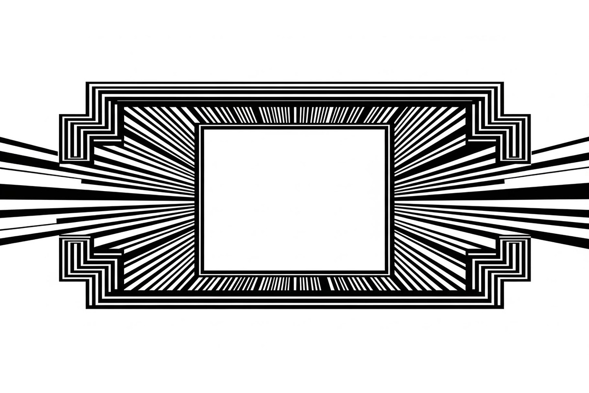 Art Deco Frame SVG Bundle, an Illustration by Creativeshirt (Photo 3 of 31)