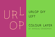 URLOP DIY Left, a Font by FONT-Bud (Thumbnail 1 of 15)