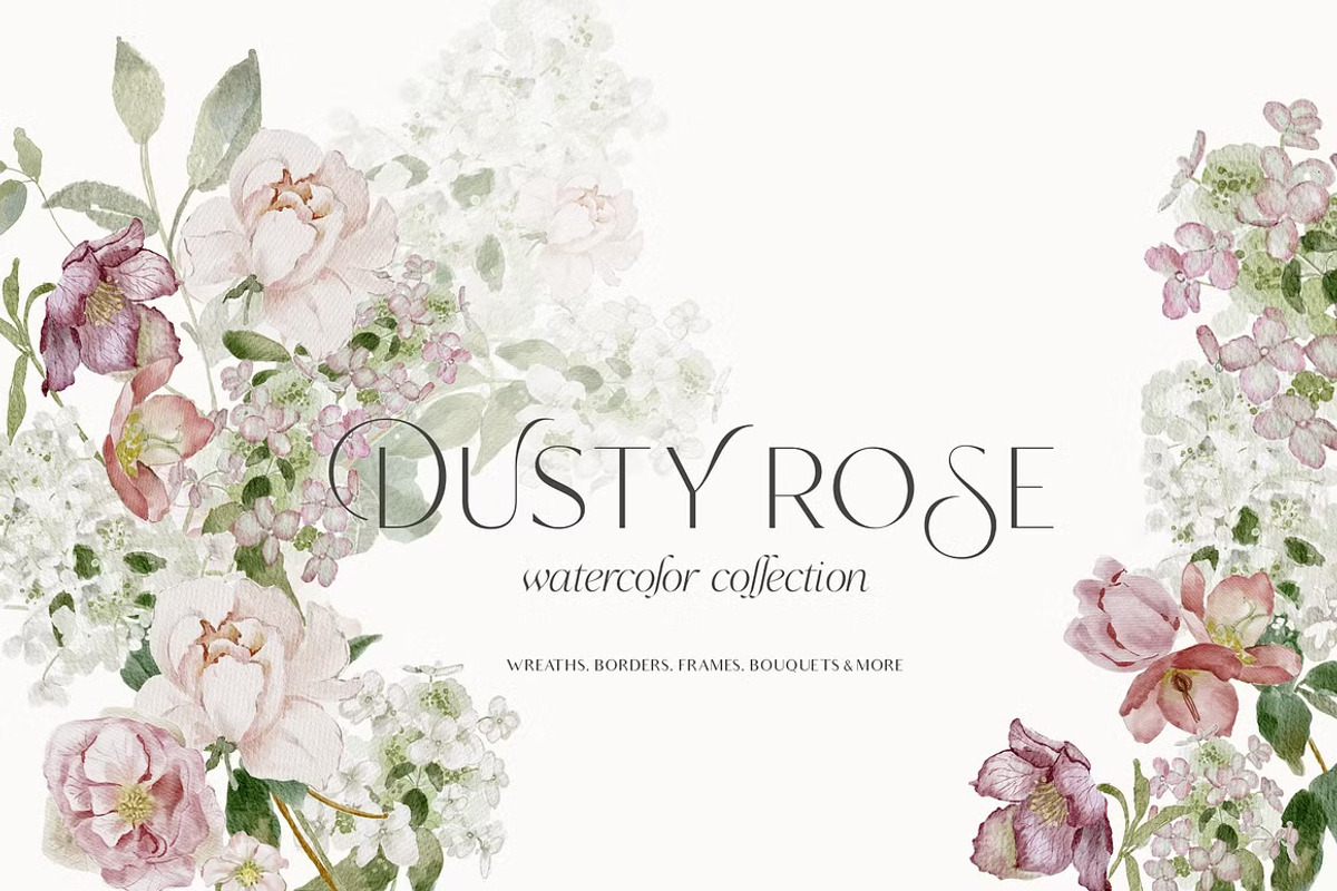 Watercolor Florals Graphics bundle, a Decorative Illustration by Grace Noboa Illustrations (Photo 9 of 20)