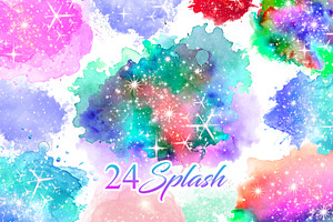 Dreamy Splashes, a Decorative Illustration by Digital Studio