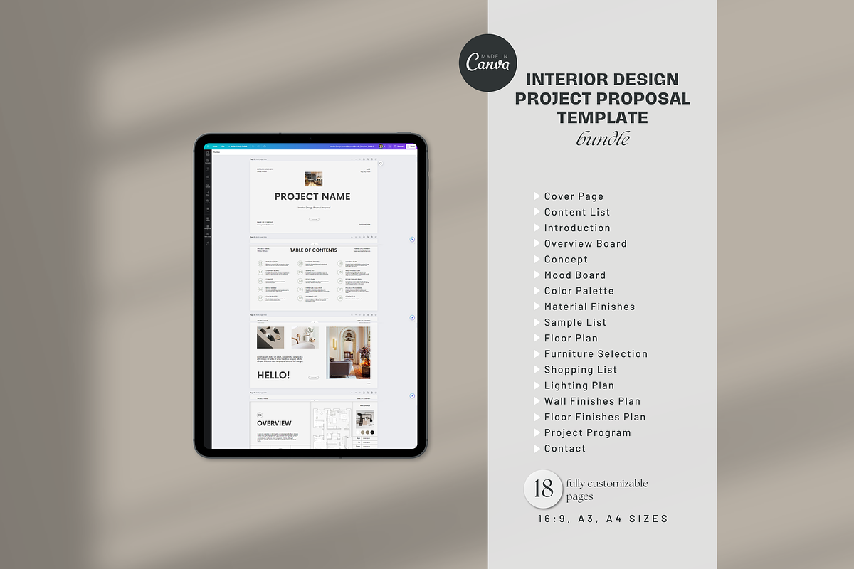 Interior Design Project Proposal, a Presentation Template by yesitisprintable (Photo 6 of 6)