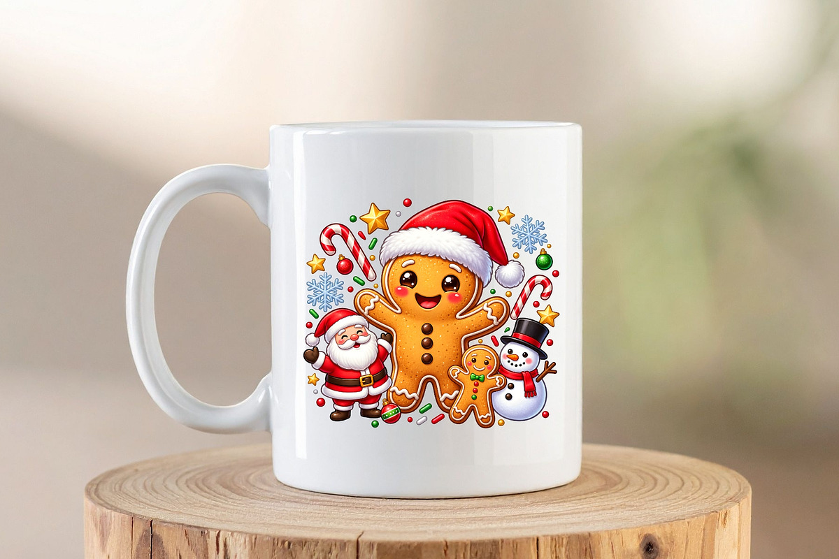 Cute Gingerbread Santa Christmas PNG, an Object Graphic by Zahyl Studio (Photo 6 of 7)