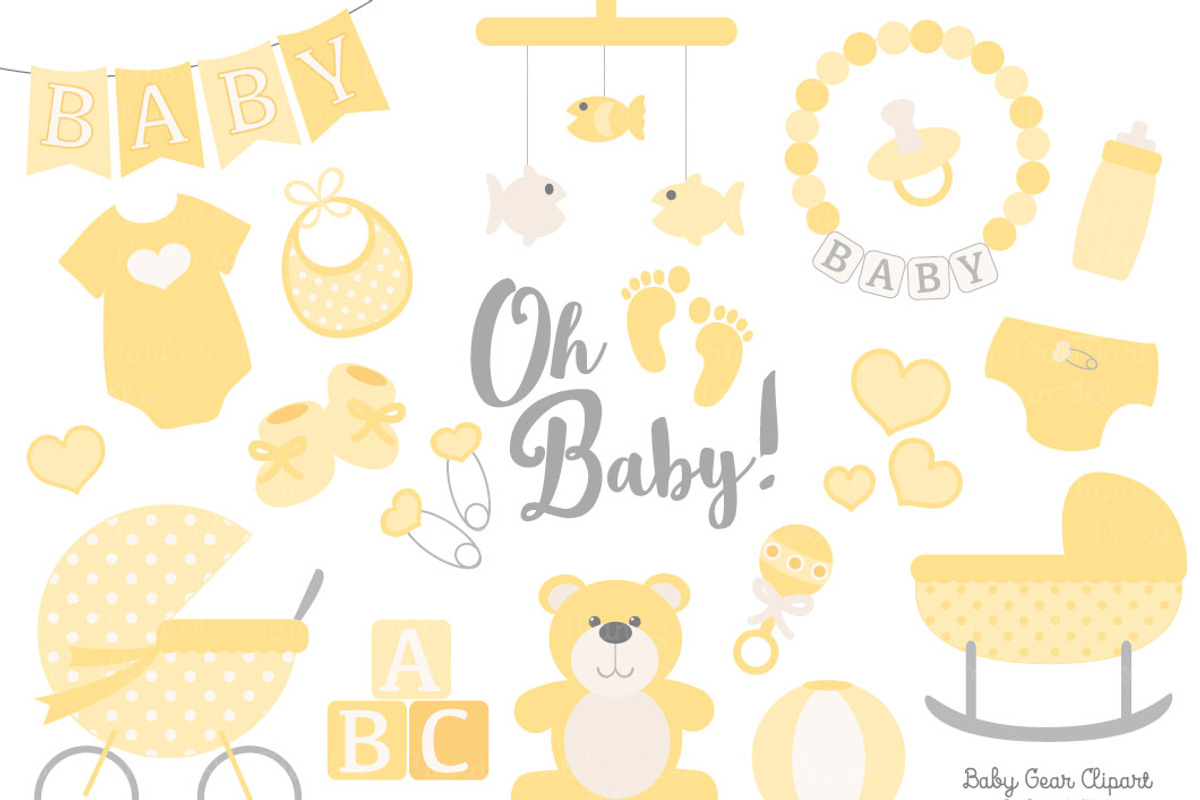 Vector Baby Clipart in Sunshine, an Illustration by Amanda Ilkov (Photo 1 of 2)