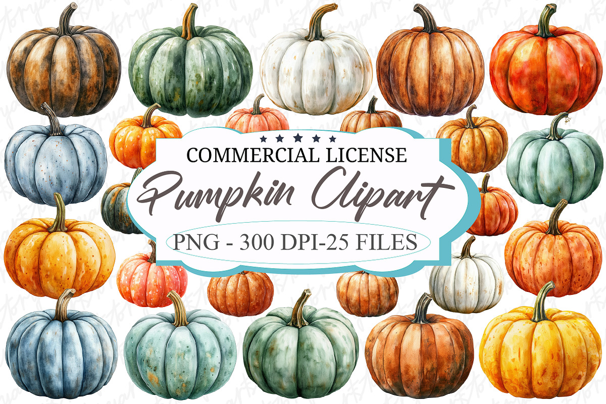 Fall Pumpkin Clipart PNG Autumn, a Graphic by designcity5 (Photo 1 of 5)