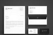 Simple Minimal Stationery Templates, a Stationery Template by Galaxiya (Thumbnail 1 of 14)