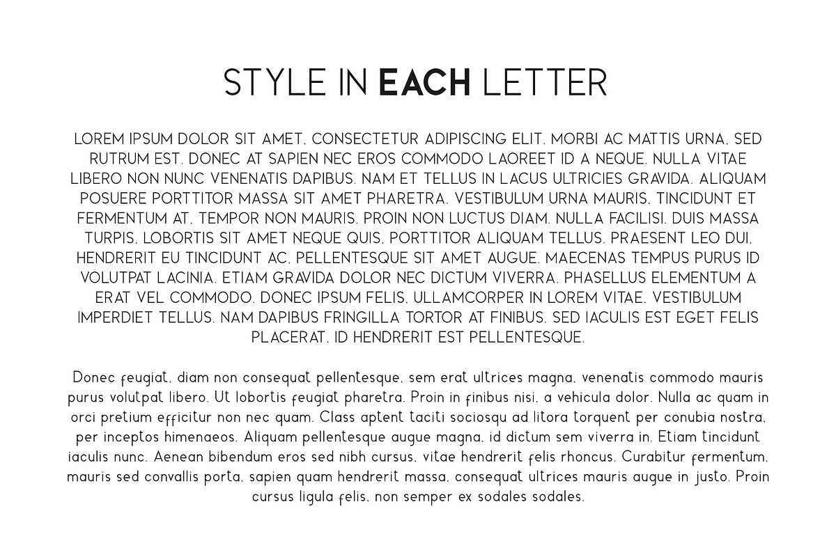 Monblank. Sans serif family preview 7