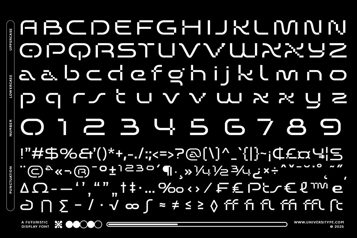 UT Defghio Nixav : A Futuristic Font, a Sans Serif Font by Universitype (Photo 4 of 10)