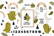 Baby dinosaur clipart & patterns, an Animal Illustration by tatiletters (Thumbnail 4 of 10)
