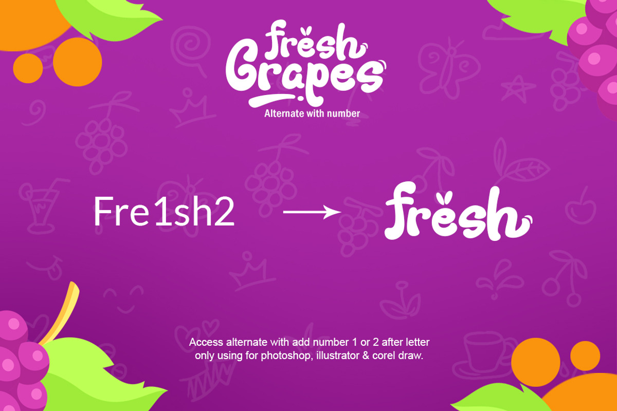 Fresh Grapes Font preview 6