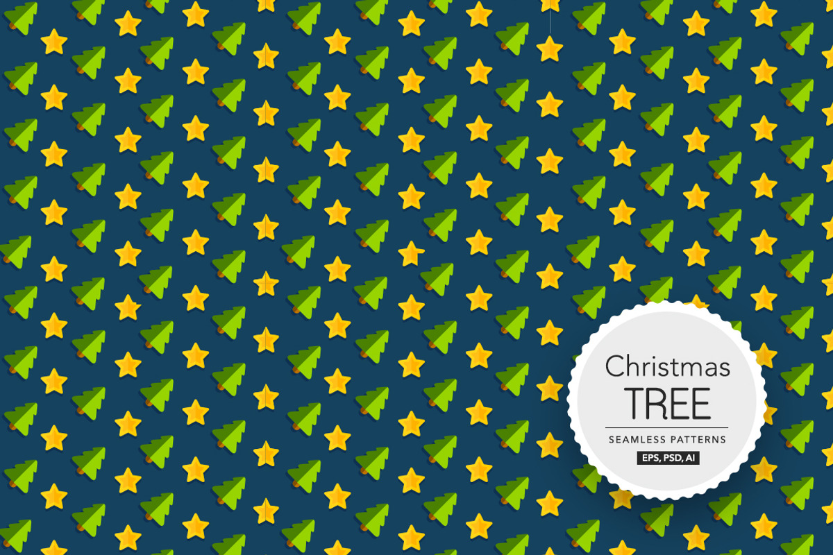 1 Christmas Tree Seamless Patterns, a Pattern Graphic by ToozDesign (Photo 15 of 15)