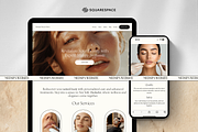 Medspa Website Squarespace Templates, a Squarespace Template by DesignsbyMariaStudio (Thumbnail 1 of 10)