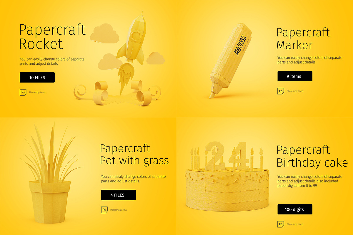 Paper Artwork Bundle, a Food Illustration by TITO (Photo 2 of 7)