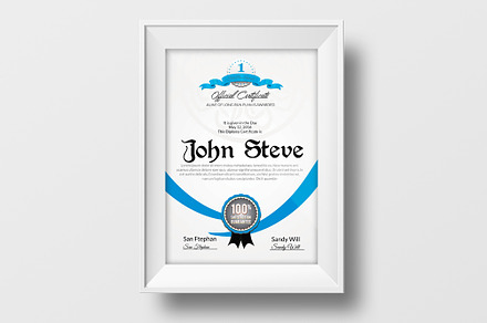 Certificate and Diploma Template, a Card Template by Business Flyers