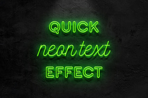 Neon text effect, a Mockup by Evlogiev Studio