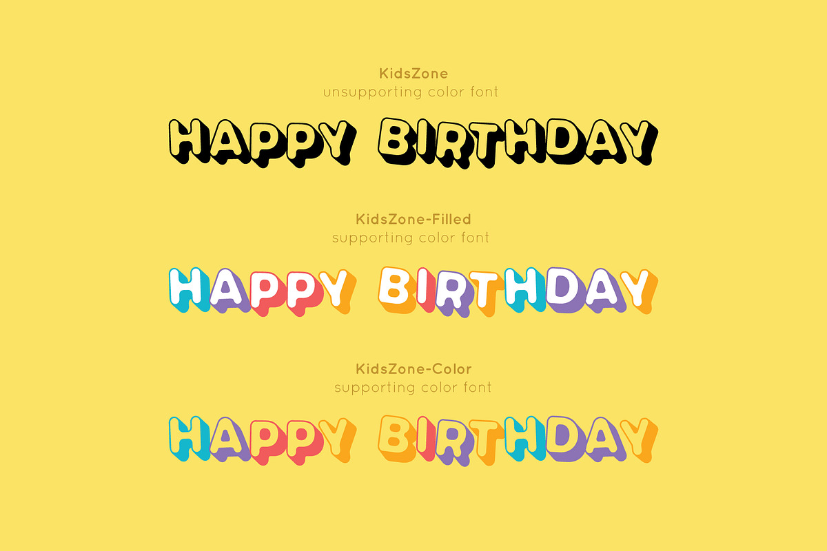 Kids Headline Font preview 4