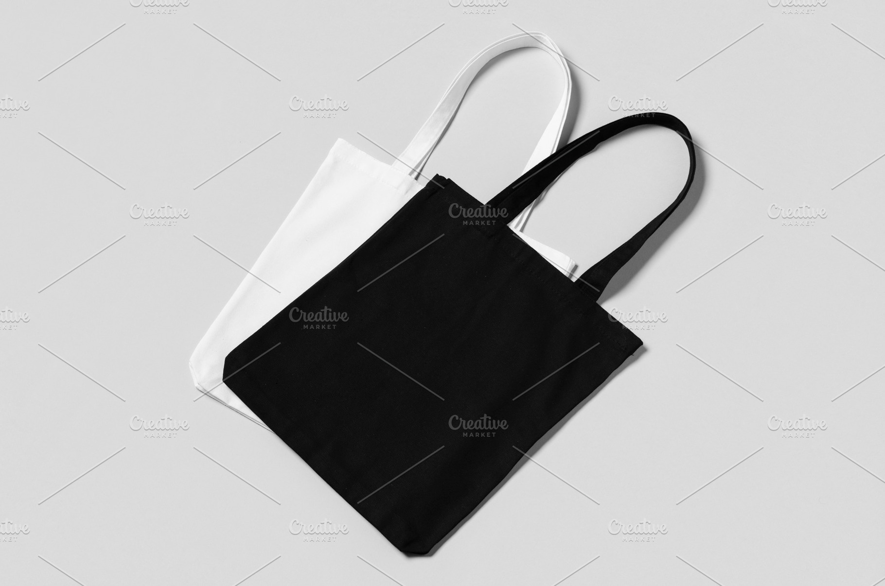 Black, white tote bags mockup, JPEG, a Beauty & Fashion Photo by Shablon