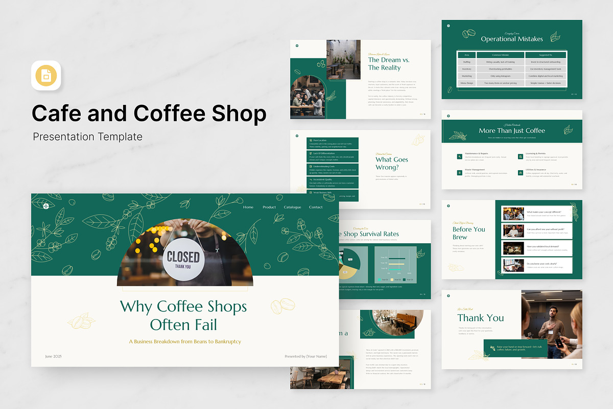 Cafe & Coffee Shop Presentation GSL, a Presentation Template by Antstheme (Photo 1 of 3)