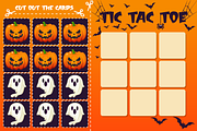 Halloween Tic Tac Toe Game for Kids, a Card Template by BabySofja (Thumbnail 5 of 5)