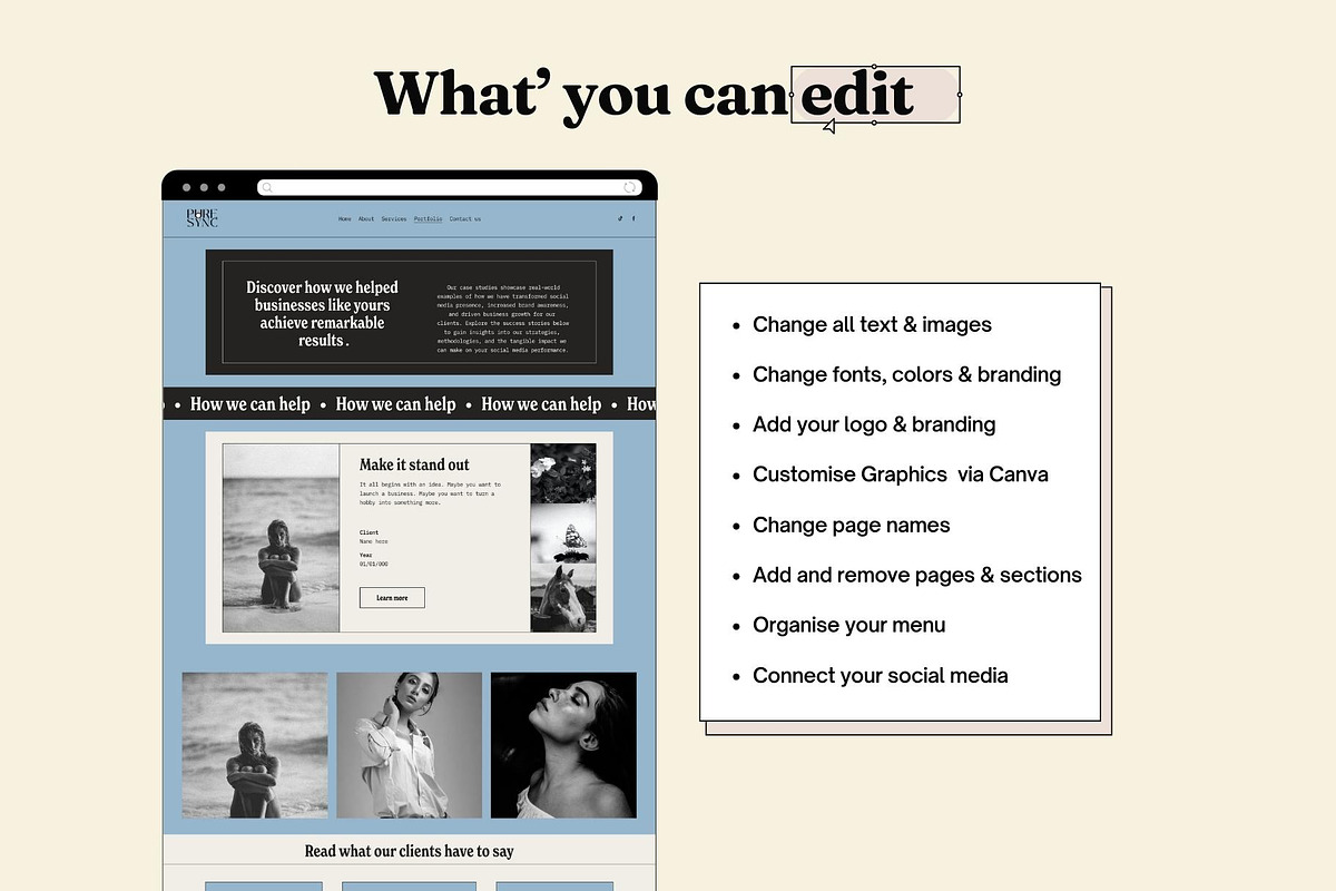 Squarespace Website template, a Squarespace Template by Ciel Lumiere (Photo 4 of 11)