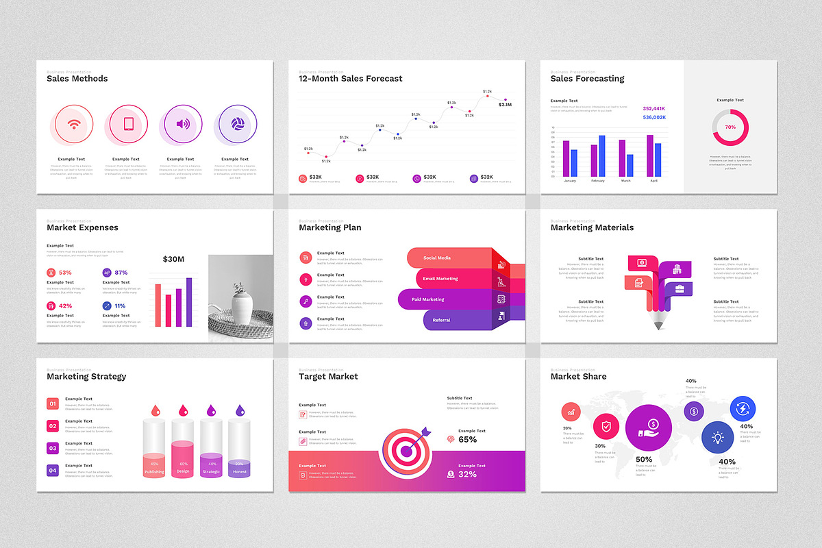 Marketing Plan PowerPoint Template, a Presentation Template by Design Vault (Photo 8 of 15)