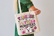 Teacher Little Monsters Halloween, a Seasonal Illustration by DreamCafeArt (Thumbnail 6 of 7)