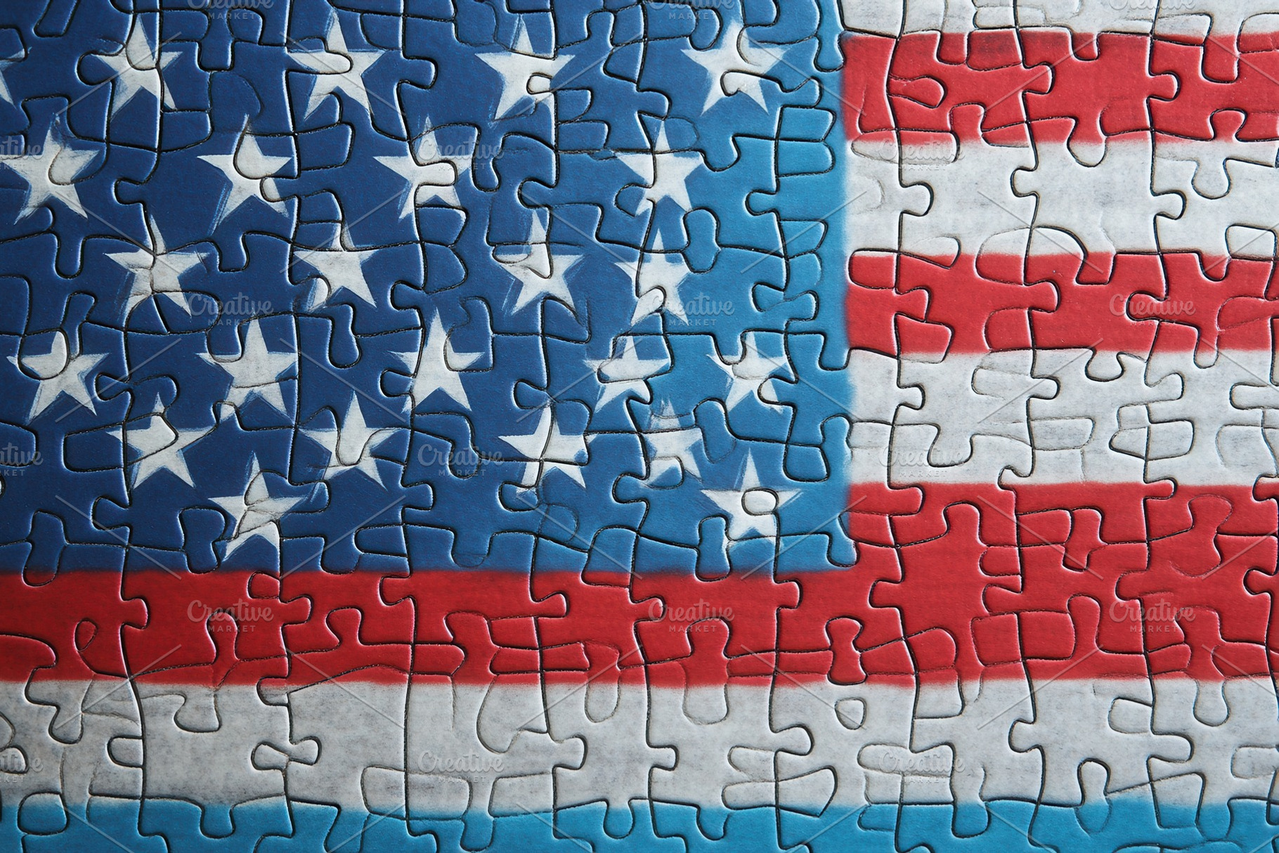 Puzzle completes the national symbol, a Photo by Pavel_design