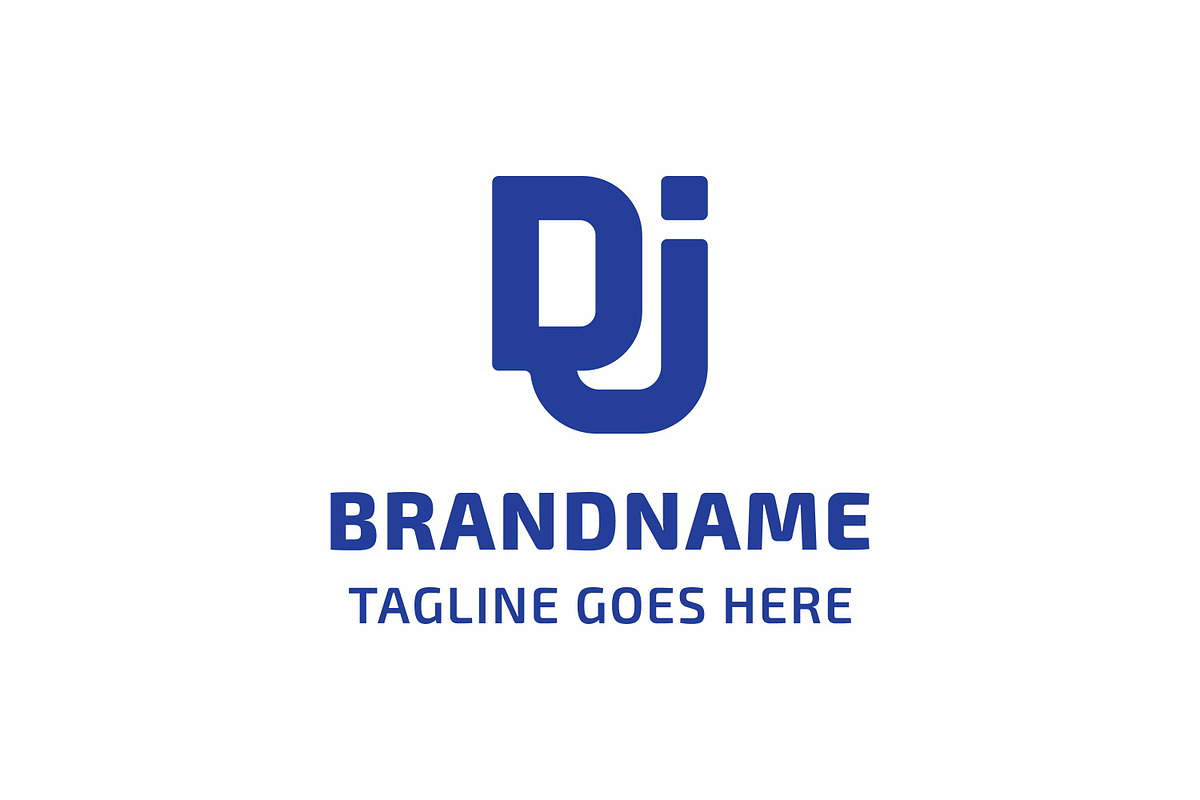 Letters DJ Monogram Connected Logo, a Branding & Logo Template by Pray Art Design Studio (Photo 1 of 2)