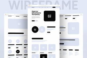 Website Landing Page Wireframe, a Landing Page Template by ContestDesign