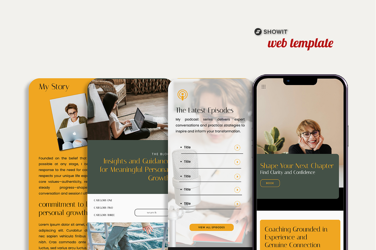 Showit Website Template-Broadcast, a Websites & App Template by Desskoo (Photo 3 of 6)