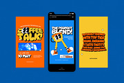 Retro Coffee Shop Instagram Set, a Social Media Template by graphicook (Thumbnail 5 of 6)