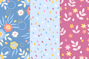 12 Easter Seamless Patterns