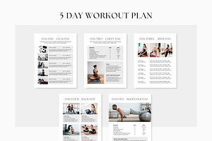 Fitness Workout Book Template