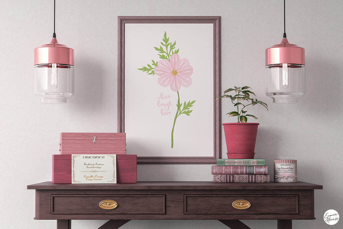 Pink Flower Baby Shower - Summer Set, an Illustration by Euonia Meraki (Photo 9 of 10)
