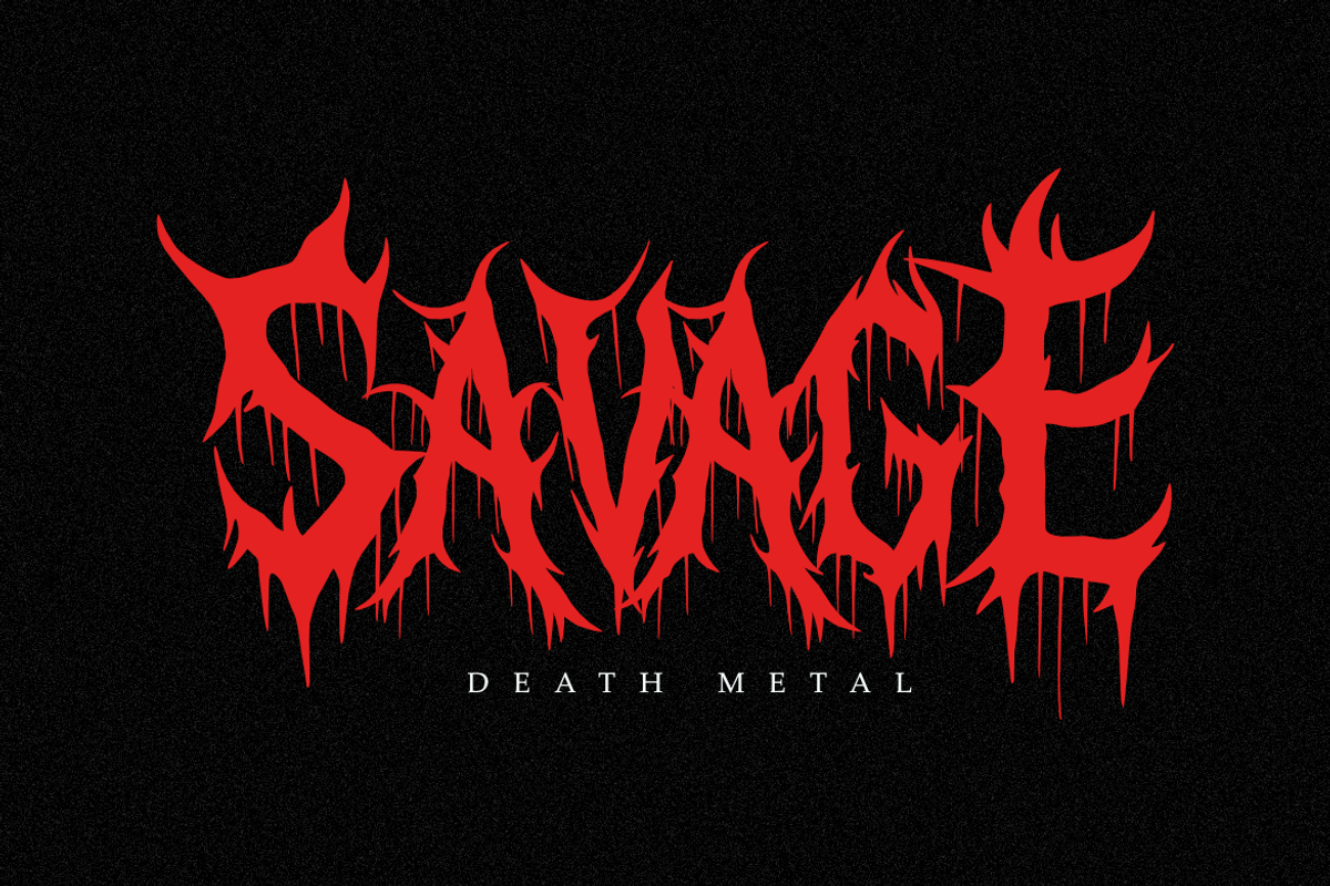 Darkhorn | Death Metal Font, a Symbol Font by Masyafi Studio (Photo 7 of 8)