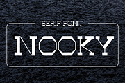 Nooky - Modern Typeface, a Serif Font by Made by Cap (Thumbnail 1 of 3)
