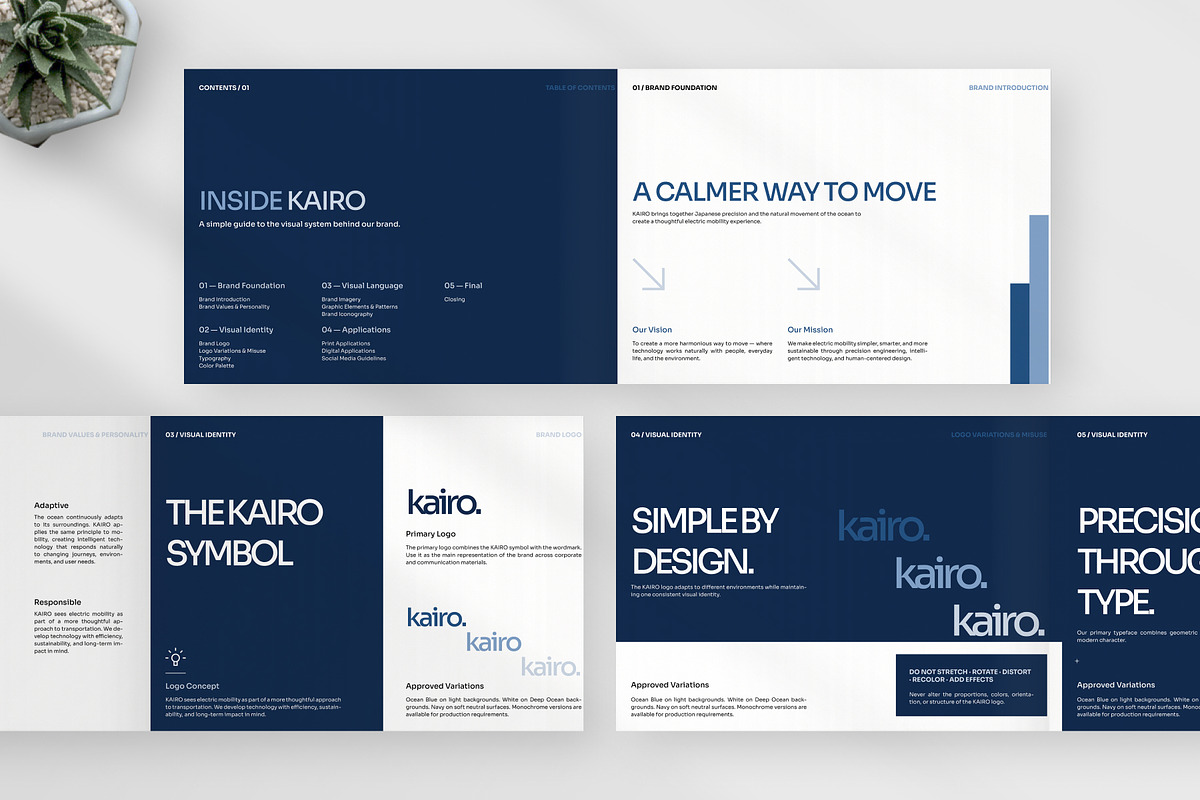 Kairo Futuristic EV Brand Guidelines, a Branding & Logo Template by trabaskriya (Photo 4 of 7)