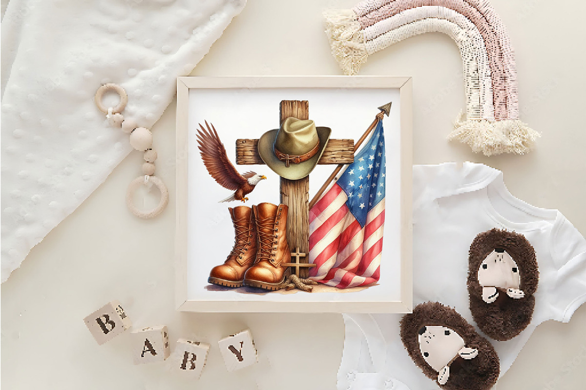 Memorial Day Cross Clipart, a Work Illustration by Dream Creation (Photo 4 of 5)
