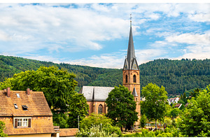 Evangelical church in Hirschhorn, an Architecture Photo by Leonid Andronov
